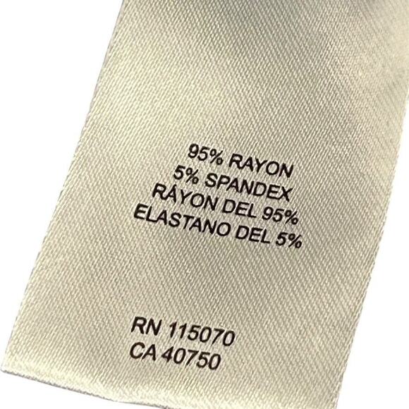 Nina Leonard Womens Embroidered Navy Blue Jersey Knit Short Sleeve Dress sz L - Picture 15 of 16